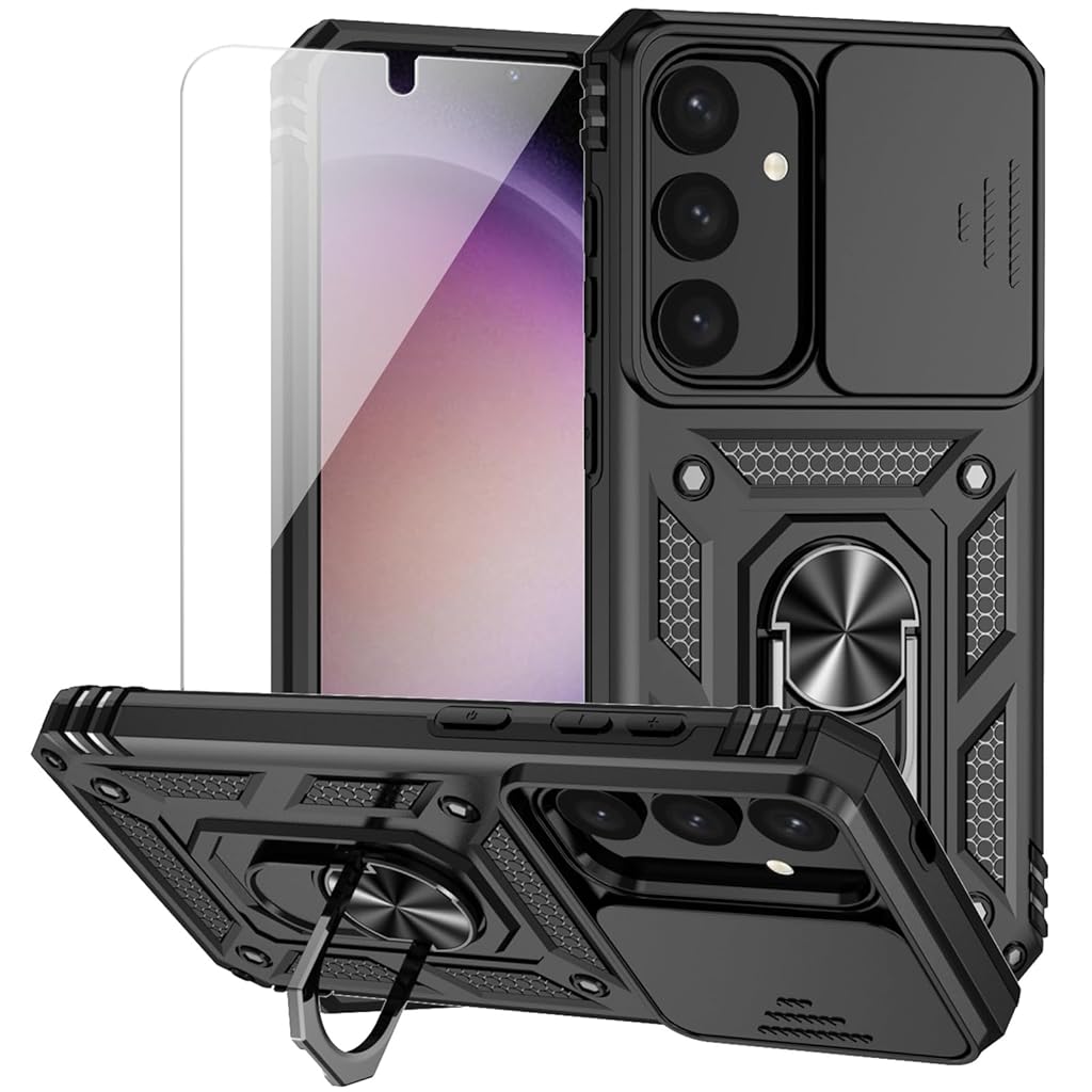 ZORBES Phone Case for Samsung Galaxy S24 Plus with Magnetic Kickstand Phone Grip, Hard PC Phone Case with Sliding Camera Cover Anti-Scratch Phone Case for Samsung Galaxy S24 Plus ZORBES Phone Case for Samsung Galaxy S24 Plus with Magnetic Kickstand Phone Grip, Hard PC Phone Case with Sliding Camera Cover Anti-Scratch Phone Case for Samsung Galaxy S24 Plus